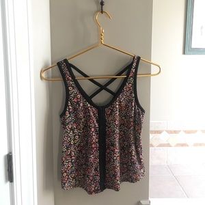 Floral Billabong Crop Top